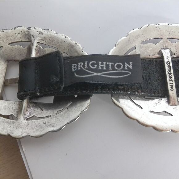 Vintage Brighton Sunflower Concho Belt Size Large main image 6
